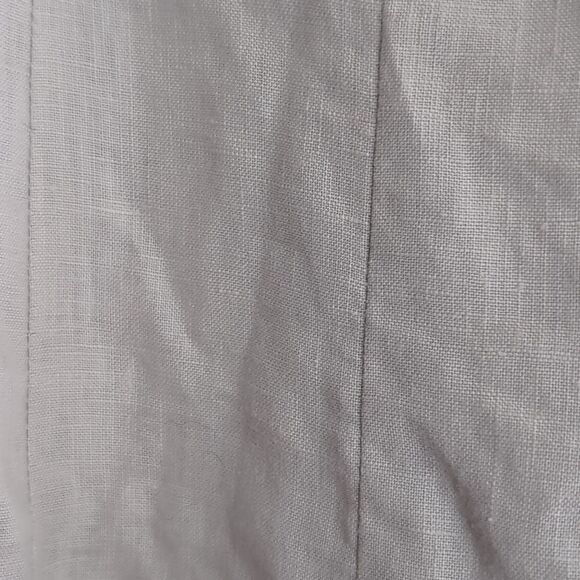 J. Jill Light Grey 💯 Linen Midi a Line Spliced Dress L - Picture 7 of 12